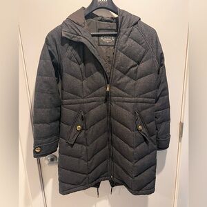 PRANA black/dark gray winter jacket with hood